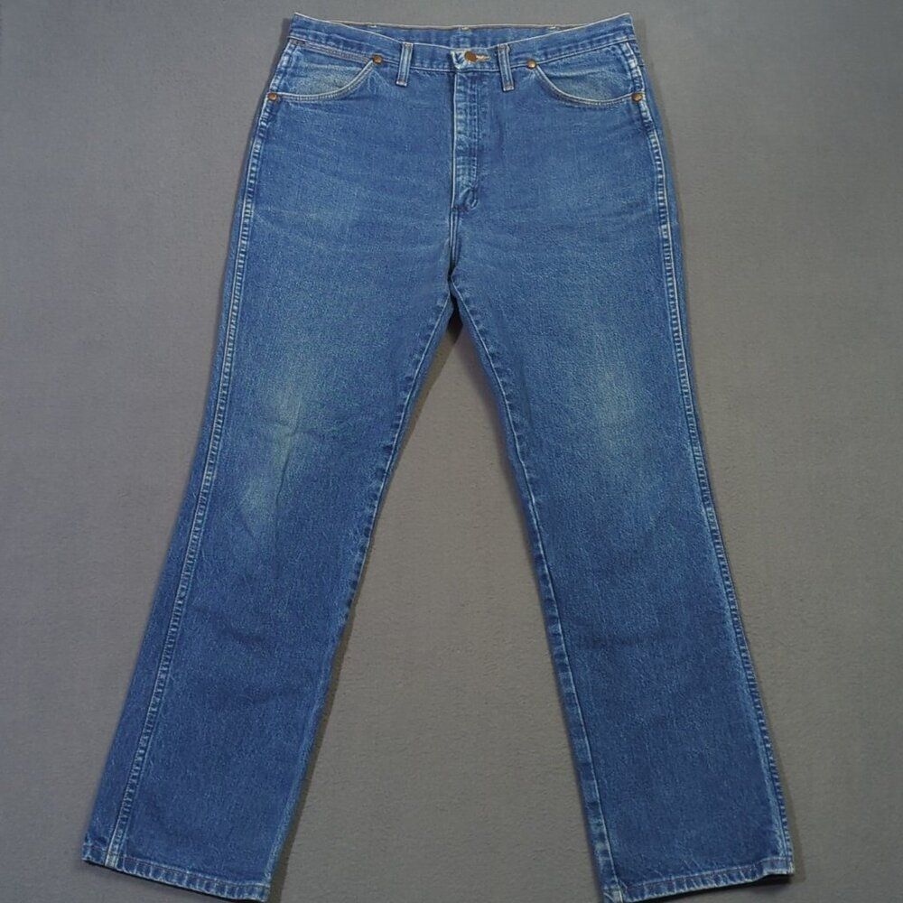 Wrangler VTG Jeans Men's 38x33 Fits 35x31 Blue 936DEN Cowboy Cut Slim USA Made